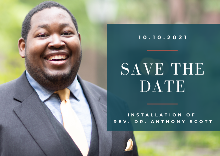 Save the Date! Installation of Rev. Dr. Anthony Scott image